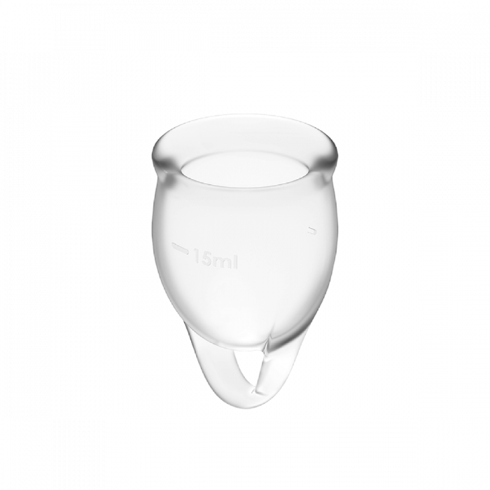 Satisfyer Feel Confident Menstrual Cup, Transparent