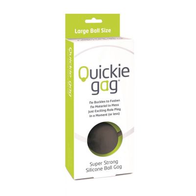 Quickie Gag Large Ball - Black 