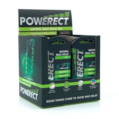 Powerect Natural Delay Gel / Serum Foil 36 x 5ml Sachets with POS
