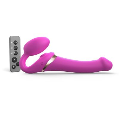 Strap On Me - Multi Orgasm Bendable Strap-On - M - Fuchsia