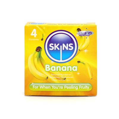 Skins Condoms Banana 4 Pack